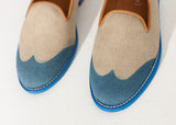 Wingtip Loafer in Blue